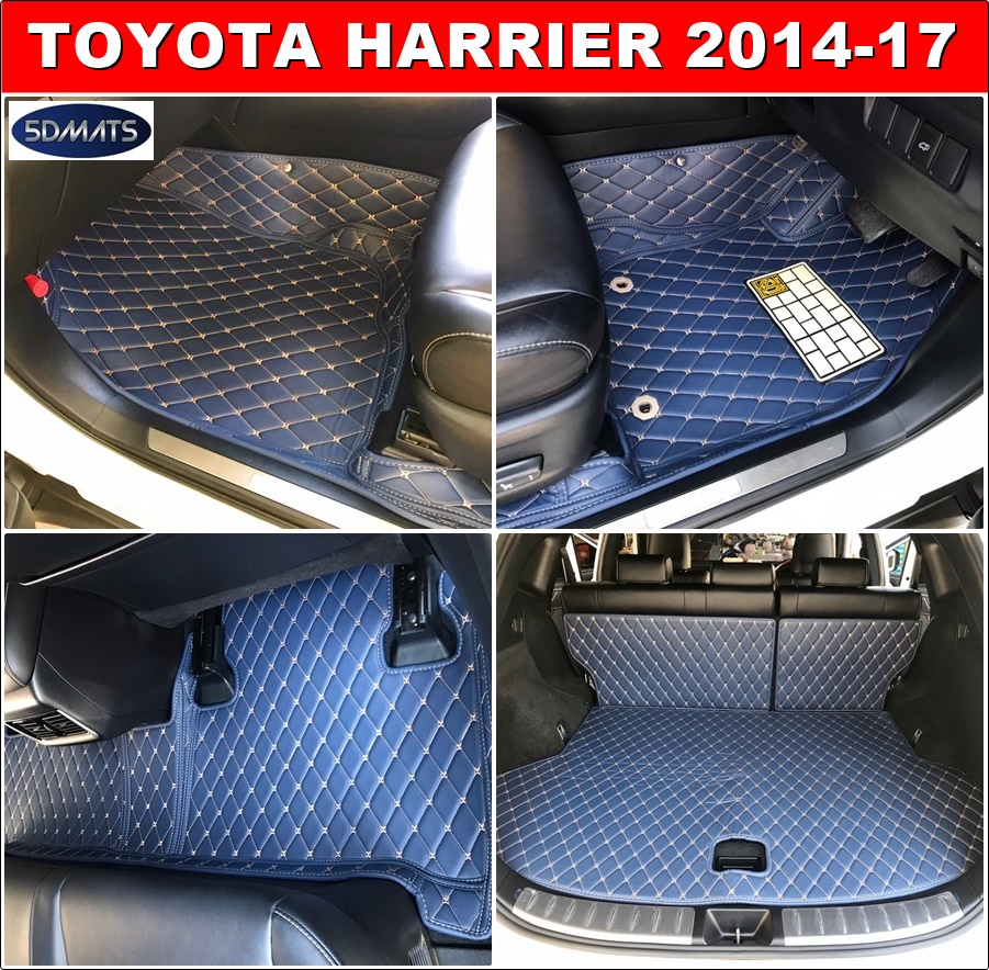 พรมปูพื้นรถยนต์6D TOYOTA HARRIER (ปี2014-17) พรม6D QJ VIP หนาพิเศษ เต็มคัน