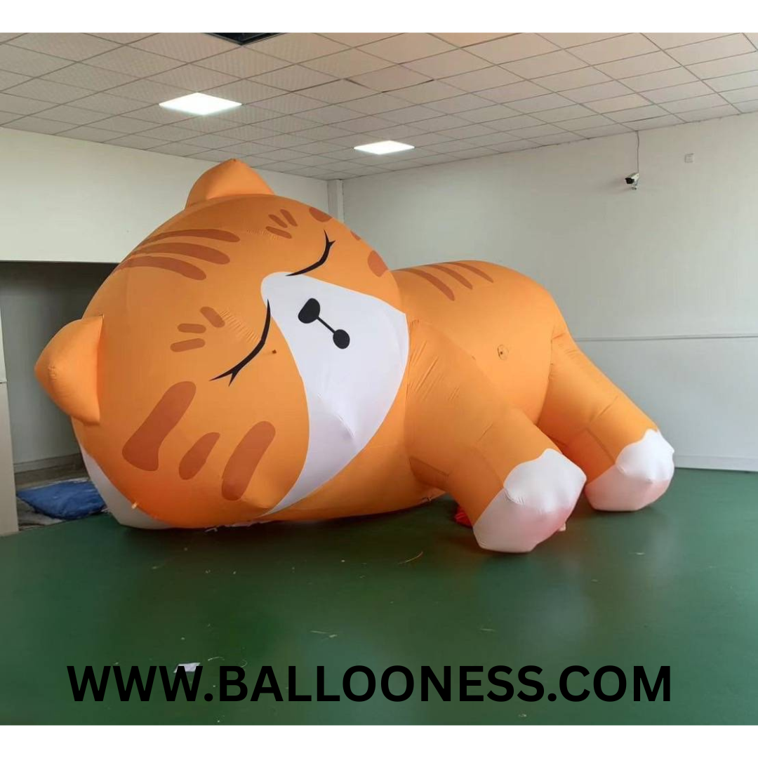 รับผลิตบอลลูนพองลม ตามแบบ ลายแมว