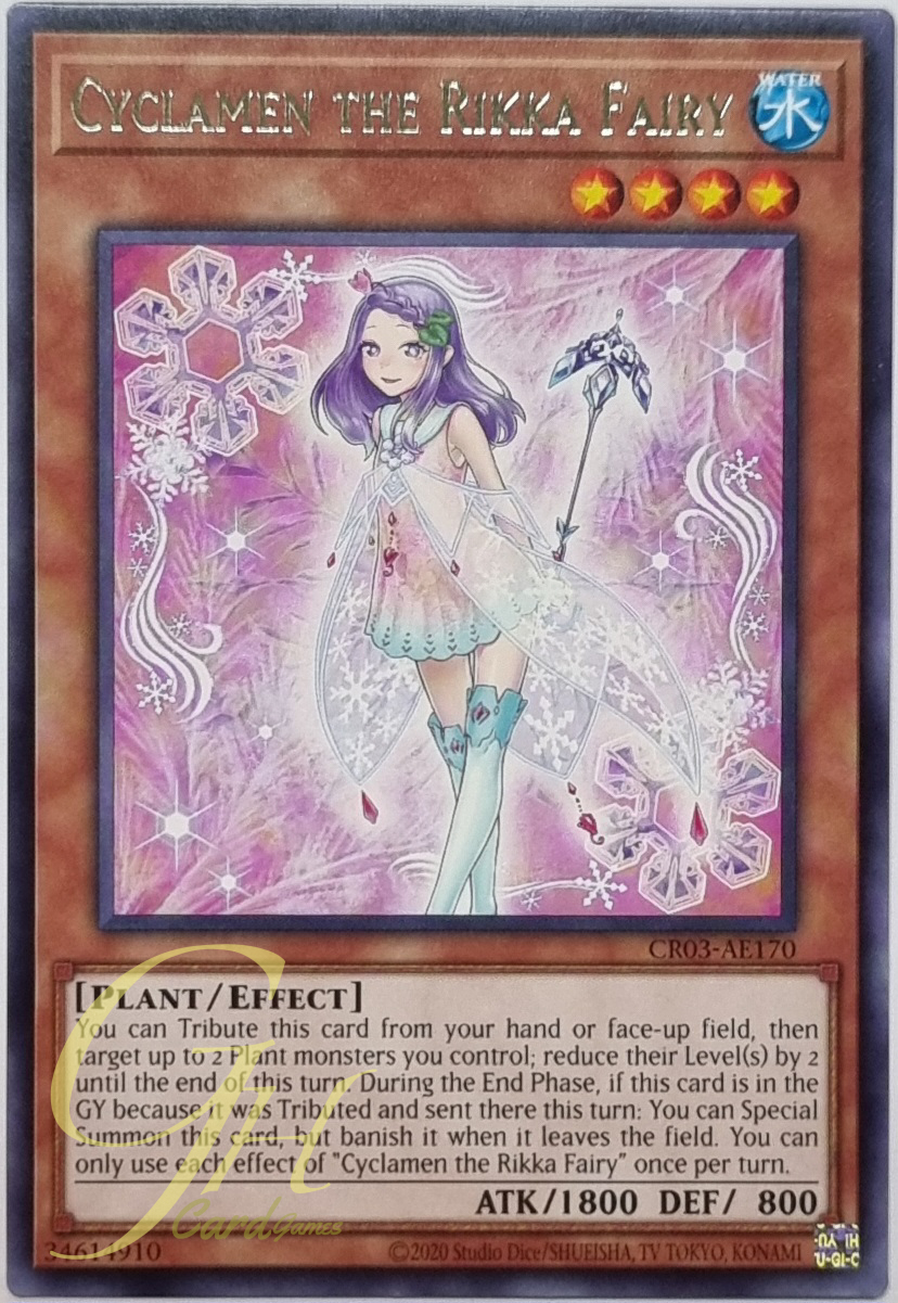 Yugioh [CR03-AE170] Cyclamen the Rikka Fairy (Rare)