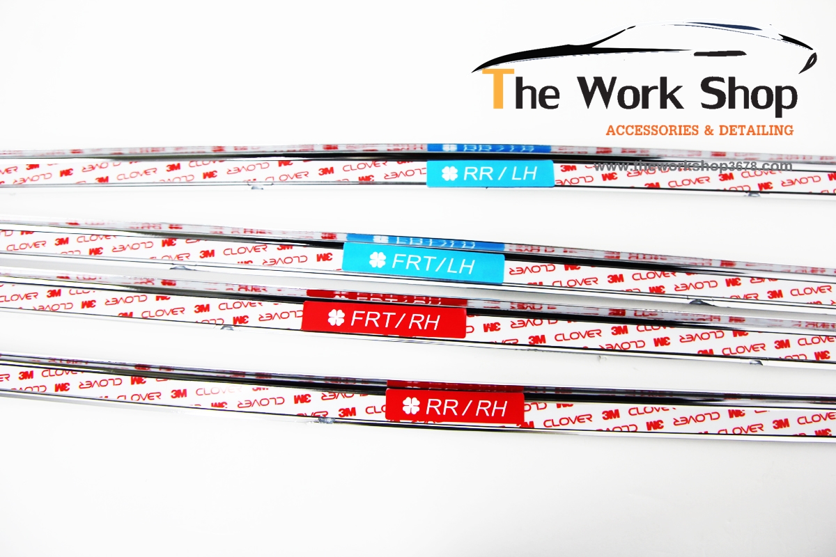 Window Accent for Picanto ( ชุดโครเมี่ยมแต่งขอบกระจกด้านล่าง )