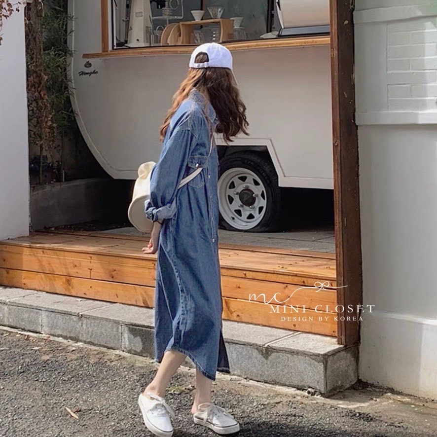 เดรสเชิ้ตยีนส์