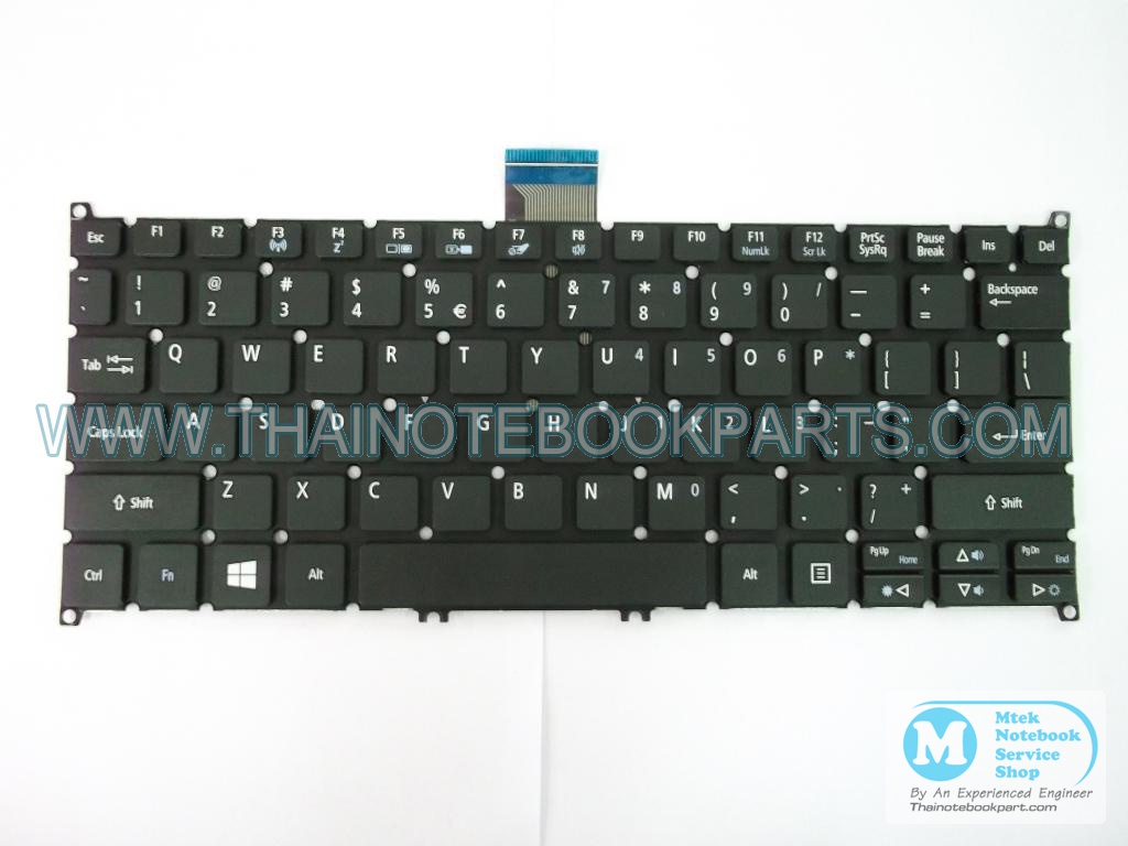 MT01911 คีย์บอร์ดโน๊ตบุ๊ค ACER Aspire V5-122 122P 132 132P laptop keyboard (สีดำ สินค้าใหม่ แป้นพิมพ์อังกฤษ) 1