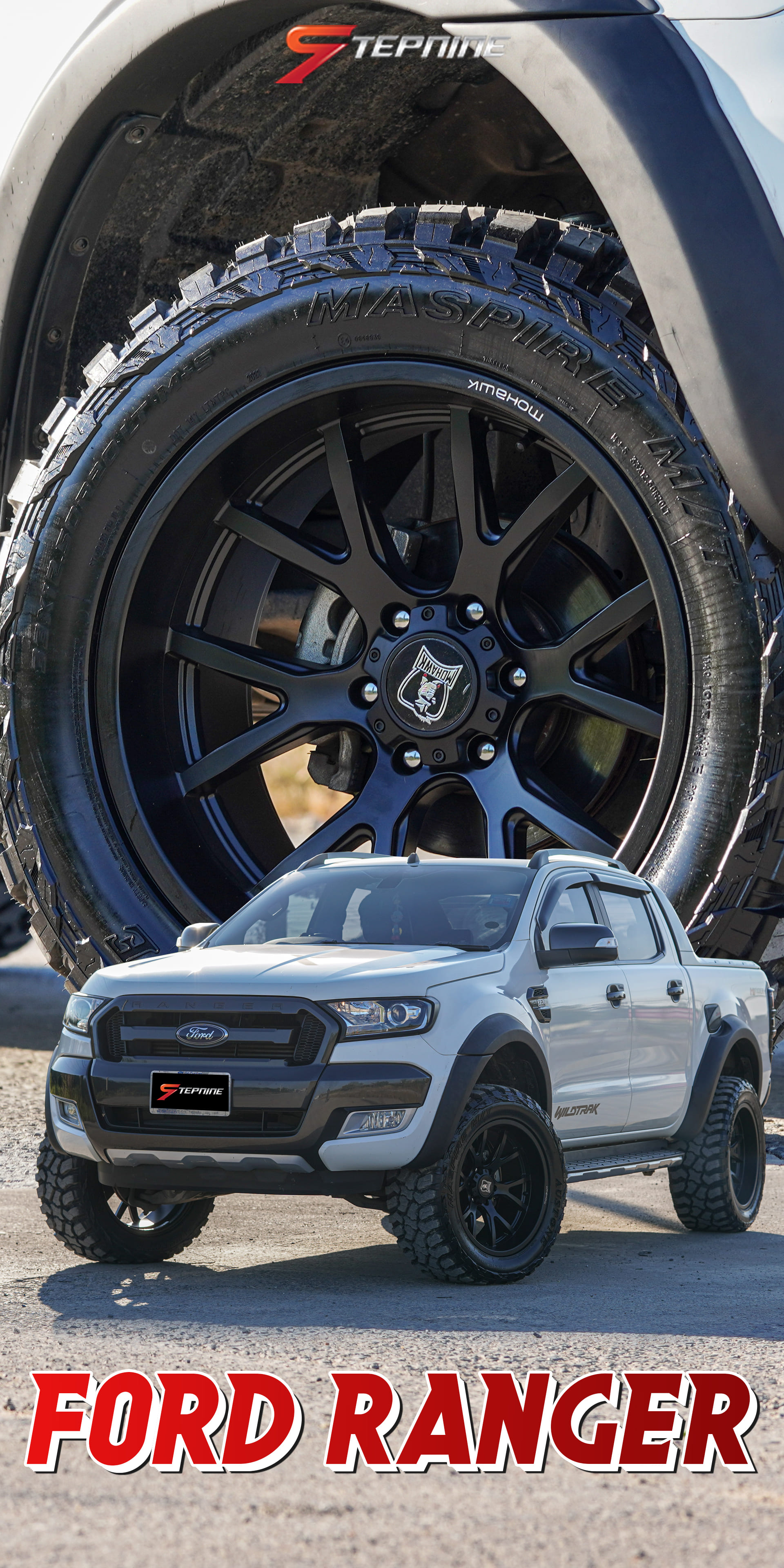 ส่งงาน FORD RANGER ชุดโปรฯทรงเมกา 55,000 เพิ่มเติมคิ้วล้อ