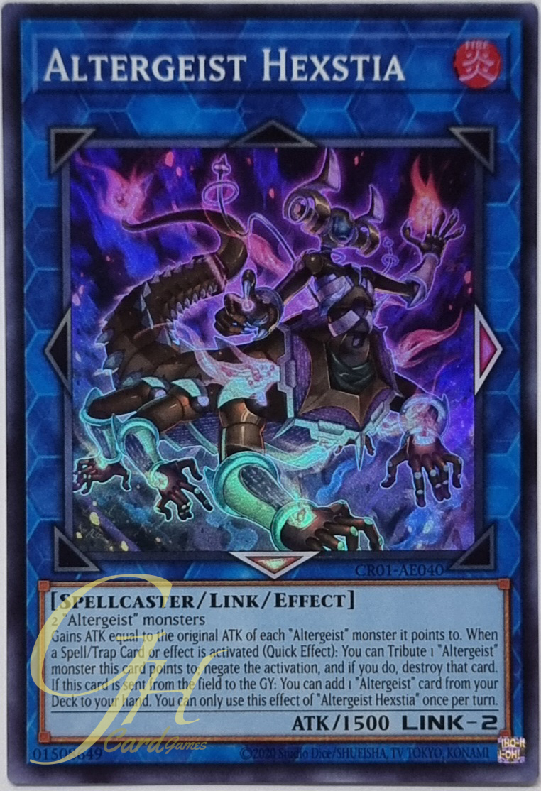 Yugioh [CR01-AE040] Altergeist Hexstia (Super Rare)