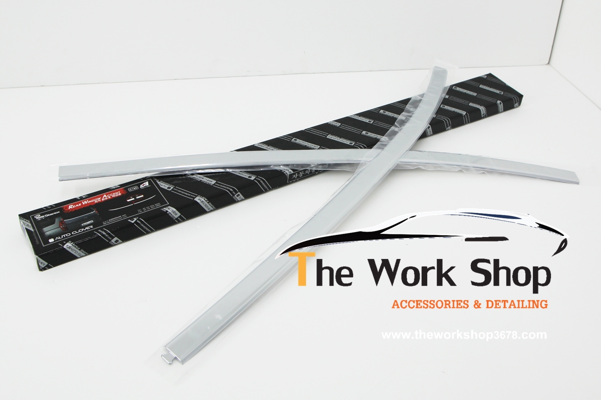 Chrome Rear Glass for H-1 | No Logo ( เส้นโครเมี่ยมแต่งกระจกด้านหลังแบบเรียบ )