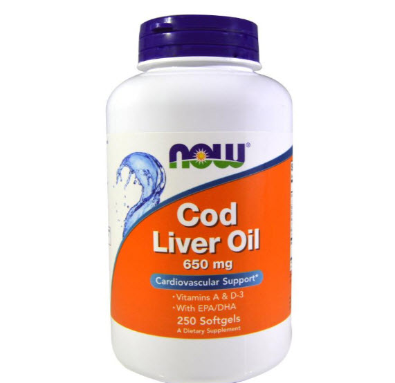 Now Foods, Cod Liver Oil, 650 mg, 250 Softgels