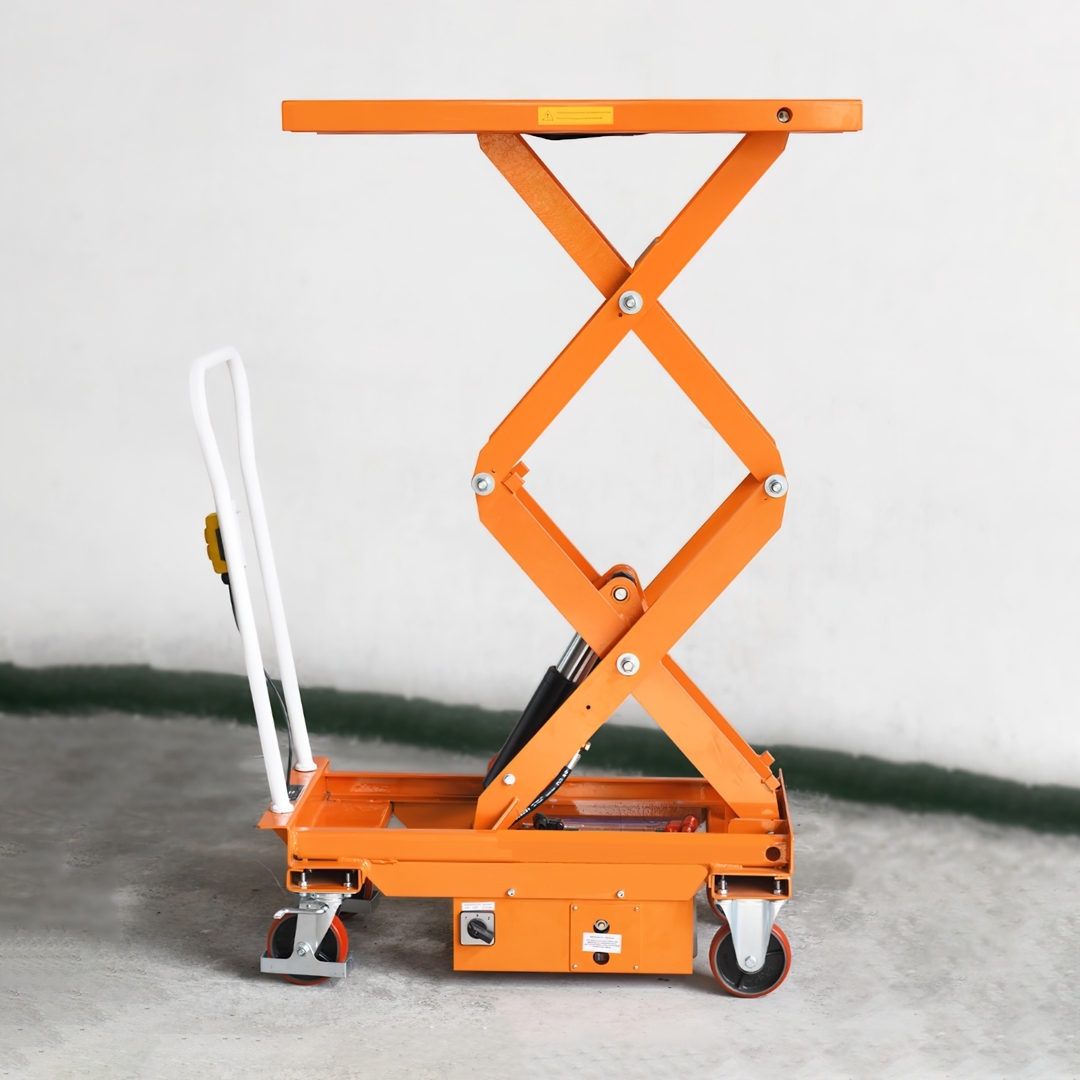 รถยกเคลื่อนที่ไฟฟ้า รถยกไฟฟ้า รถเข็นยกของไฟฟ้าแบบเข็น โต๊ะปรับระดับ รุ่น MN