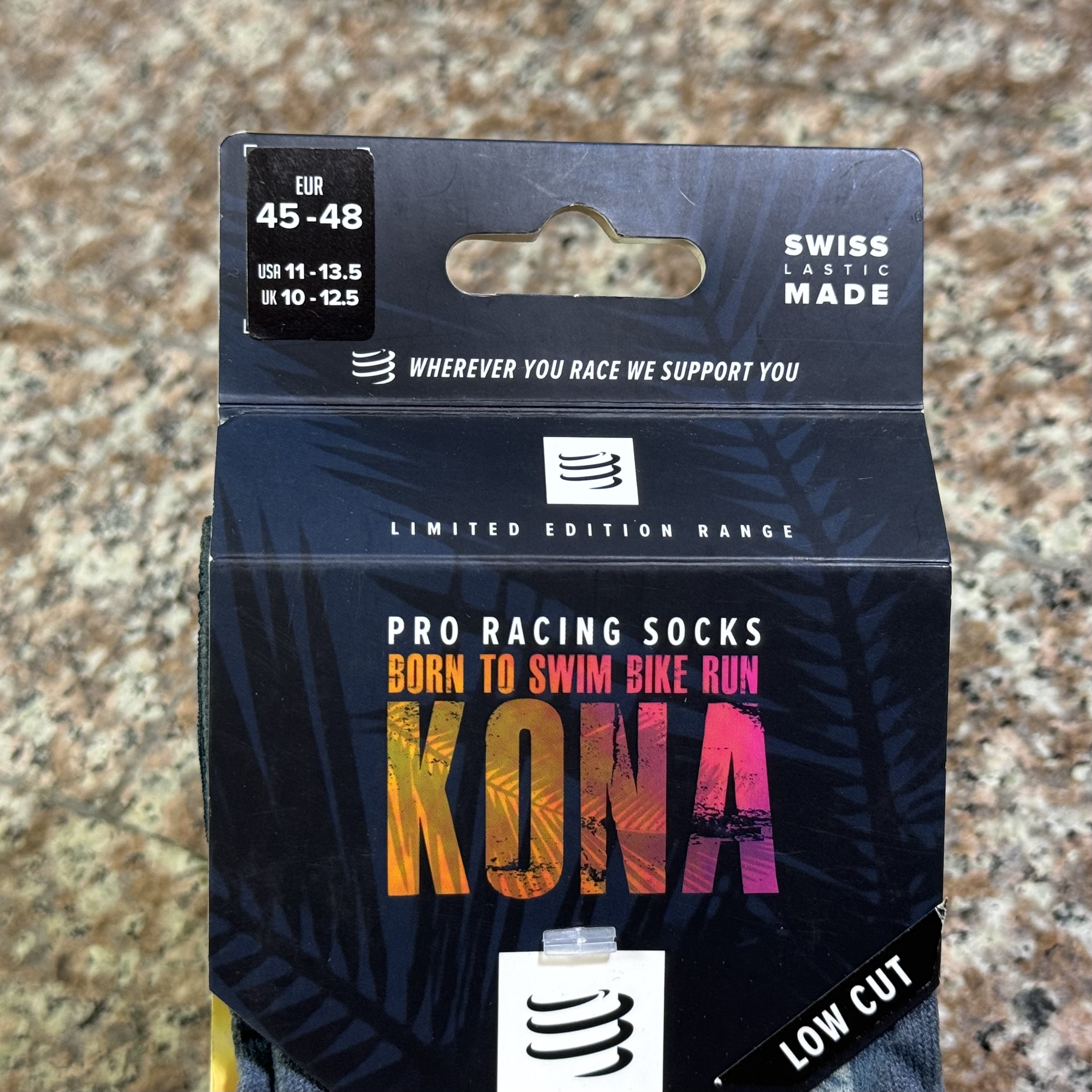 ถุงเท้าวิ่ง Compressport Pro Racing Socks ‘LIMITED’ Kona (T2,T4)