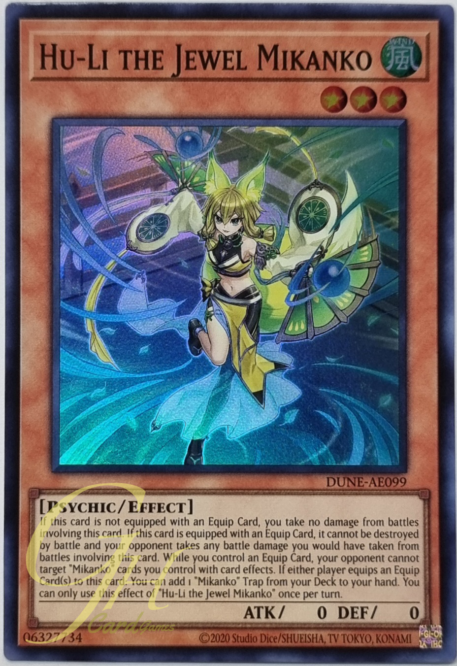 Yugioh [DUNE-AE099] Hu-Li the Jewel Mikanko (Super Rare)