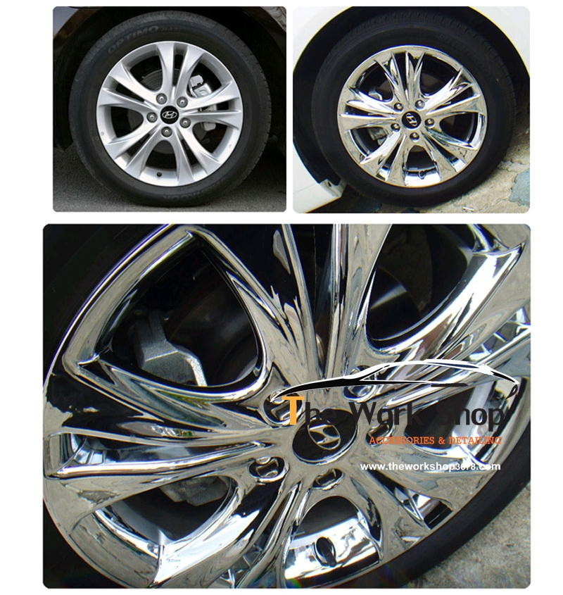 Chrome Wheel Cover for Sonata ( โครเมี่ยมครอบล้อแม็ก )