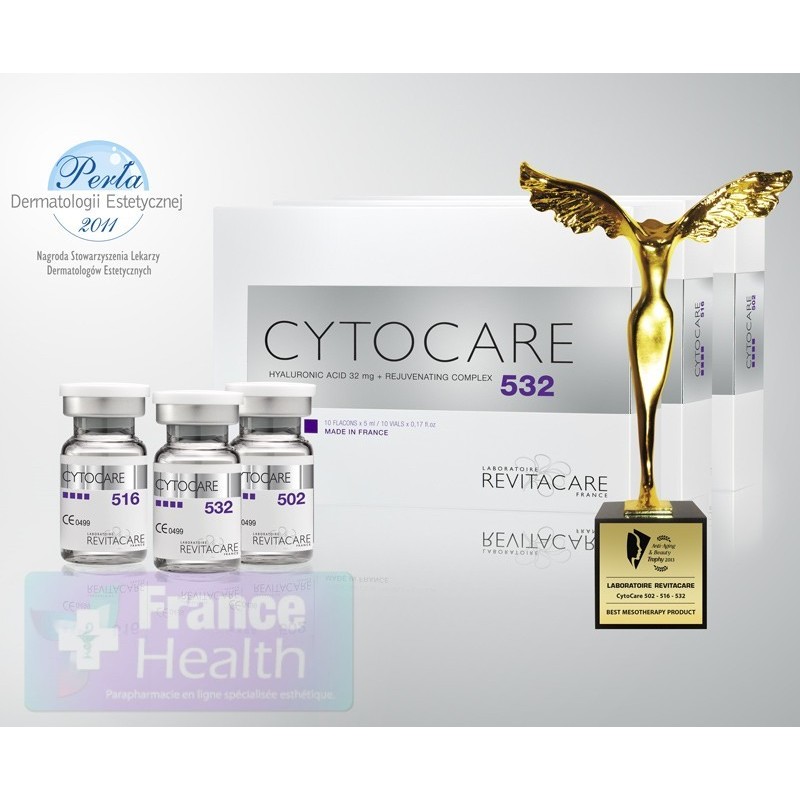 CytoCare 532 (FRANCE) ของแท้ 100% The Skin Rejuvenating Booster Cytocare 532 สารอาหารรังสรรค์ต่อผิวหน้า สำเนา