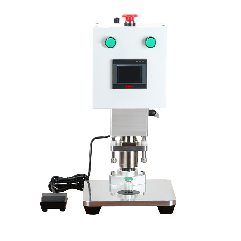 21023 เครื่องปิดฝาขวดยาฉีดระบบไฟฟ้า ⚡ ไม่ต้องใช้ปั๊มลม สะดวกและใช้งานง่าย!