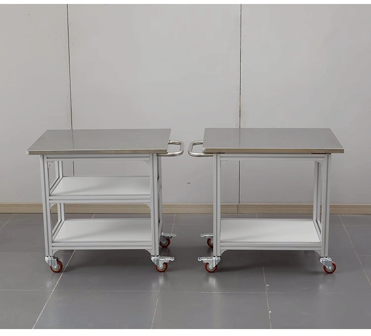 โต๊ะป้องกันไฟฟ้าสถิตและโต๊ะสแตนเลสแบบมีล้อ รุ่น TTB