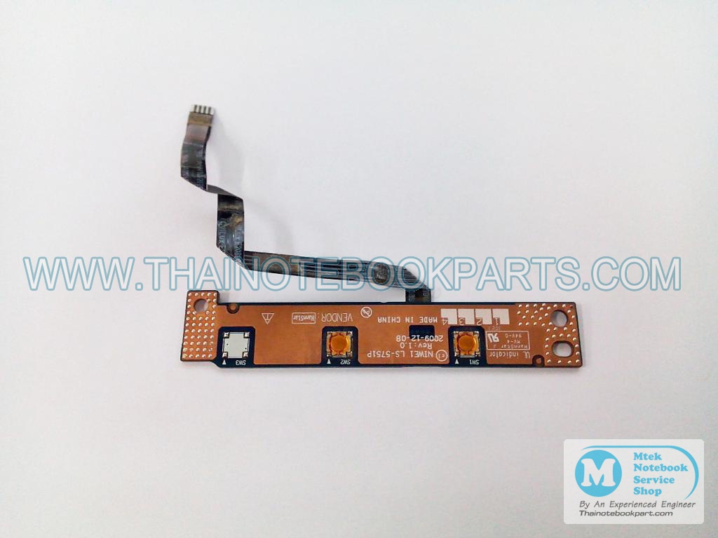 MT02549 แผงวงจรสวิตซ์โน๊ตบุ๊ค Lenovo IdeaPad Z460 G460 - LS-5751P Switchboard (สินค้ามือสอง) 2