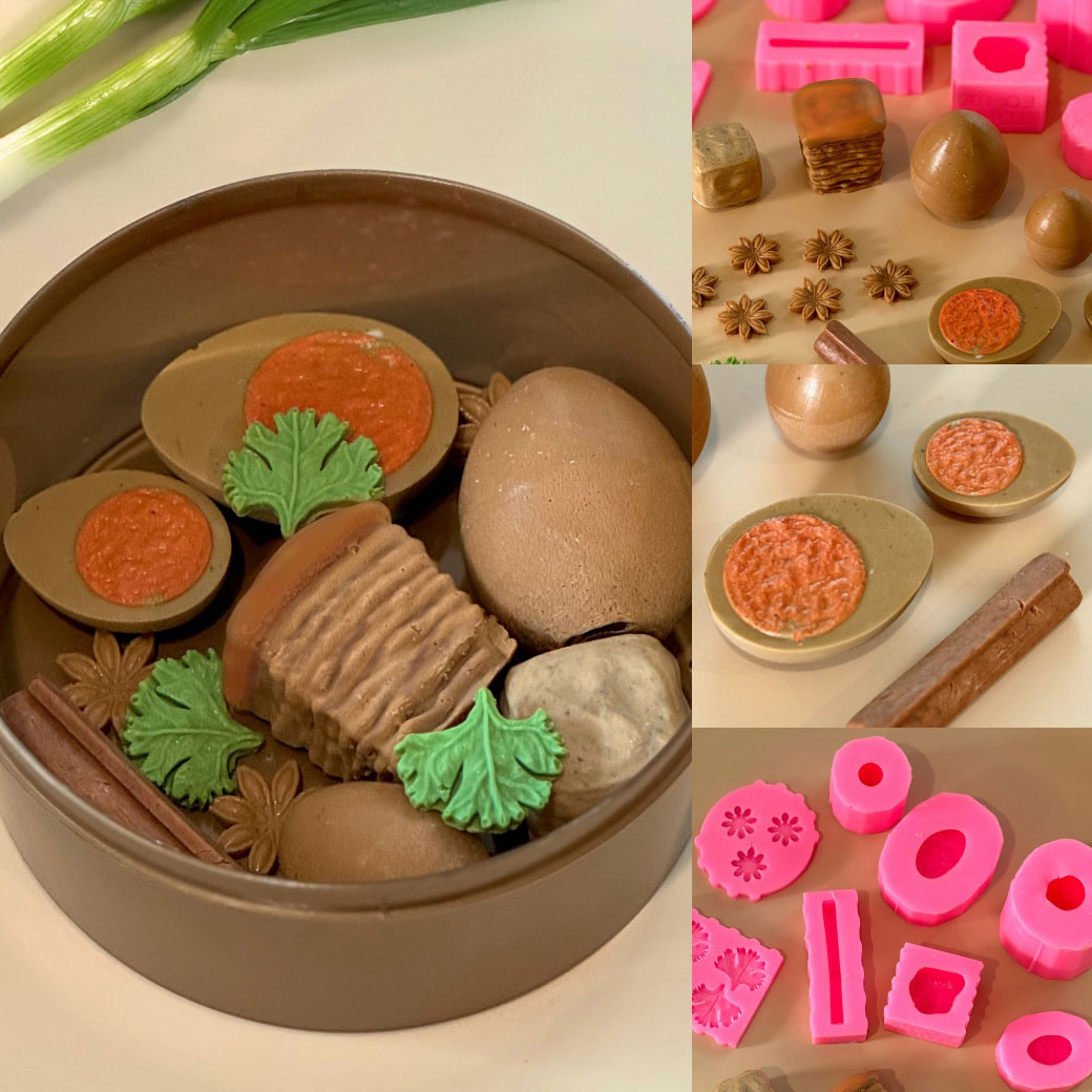 รวมแม่พิมพ์ขนม เซตพะโล้ ครบเครื่อง หมูพะโล้ ไข่เต็มฟอง ผักชี