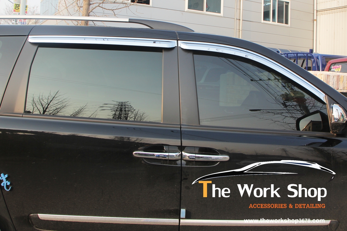 Chrome Door Visor for Carnival ( กันสาดแบบโครเมี่ยม )