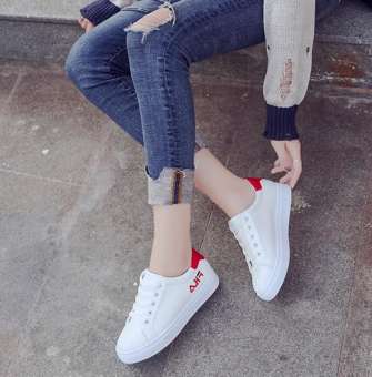 Cash fashion รองเท้า รองเท้าผ้าใบแฟชั่น รองเท้าผ้าใบผู้หญิงสไตล์เกาหลี B052