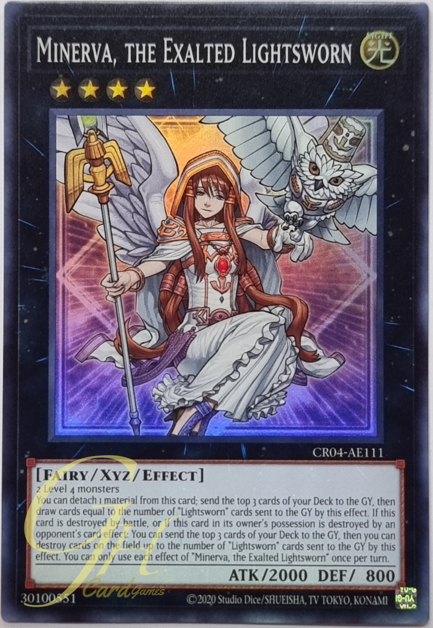 Yugioh [CR04-AE111] Minerva, the Exalted Lightsworn (Super Rare)