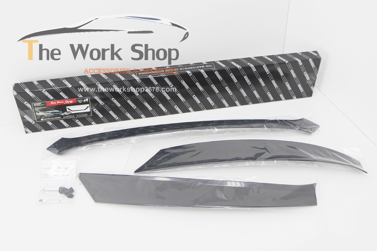 Acrylic Hood Guard for Tucson ( อคลีลิคดำแต่งขอบฝากระโปรงหน้า )