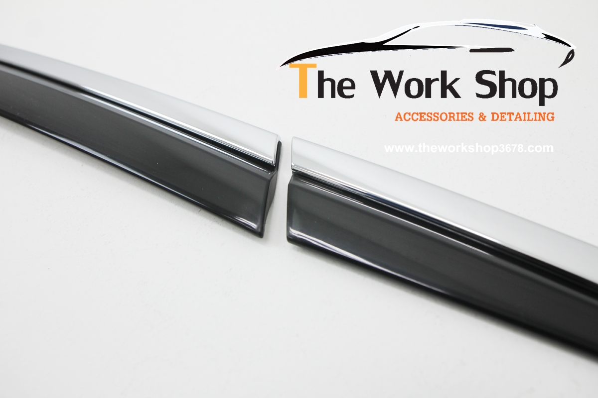 Premium Diamond Door Visor for CR-V ( กันสาดแบบหรู และโครเมี่ยมติดขอบกระจก )