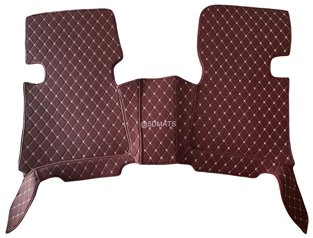 พรมปูพื้นรถยนต์ 6D TOYOTA INNOVA ปี2005-14 พรม6D โตโยต้า อินโนว่า สีไวน์แดง เข้ารูป เต็มคัน