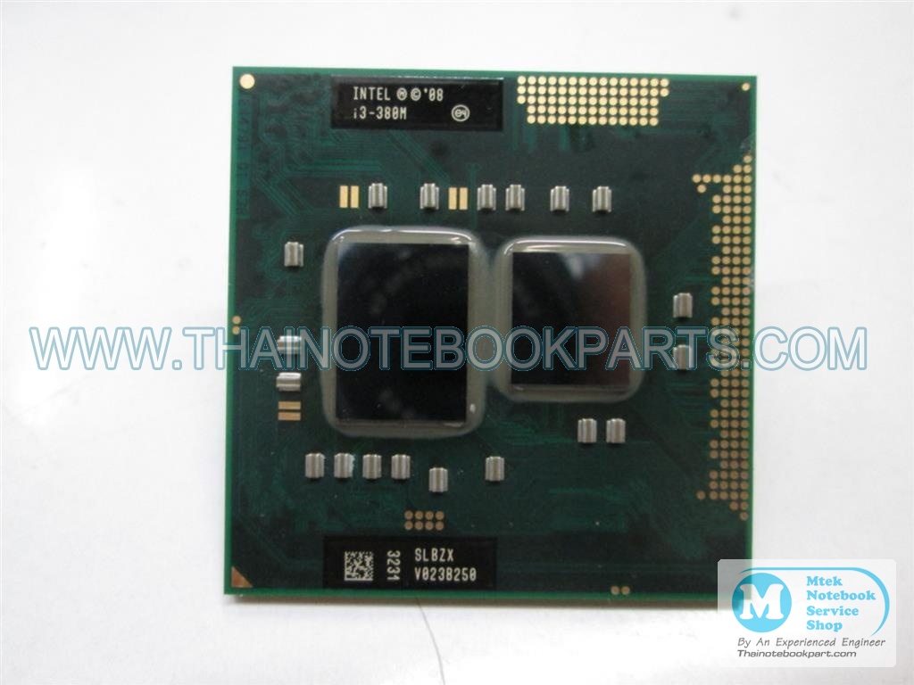 MT05974 ซีพียู CPU Intel Core i3-380M ความเร็ว 2.53GHz, L3 3MB, Socket G1 - SLBZX (มือสอง) 2