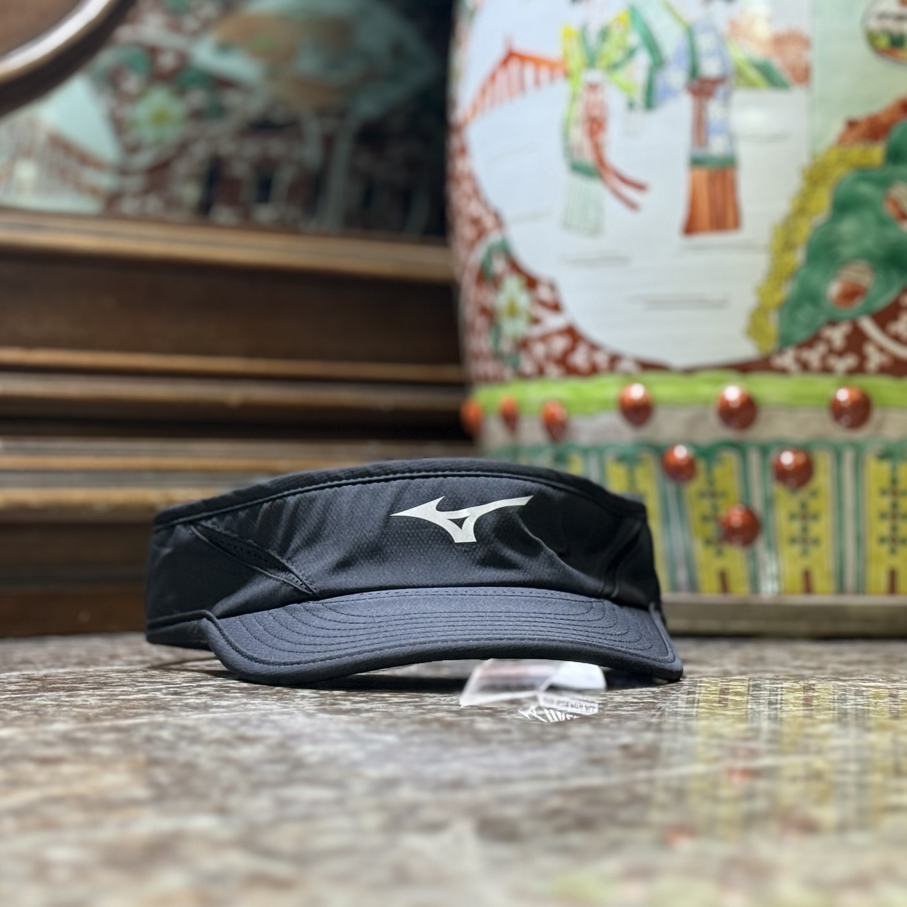 หมวกวิ่ง Mizuno DryLite Running Visor ‘BLACK’