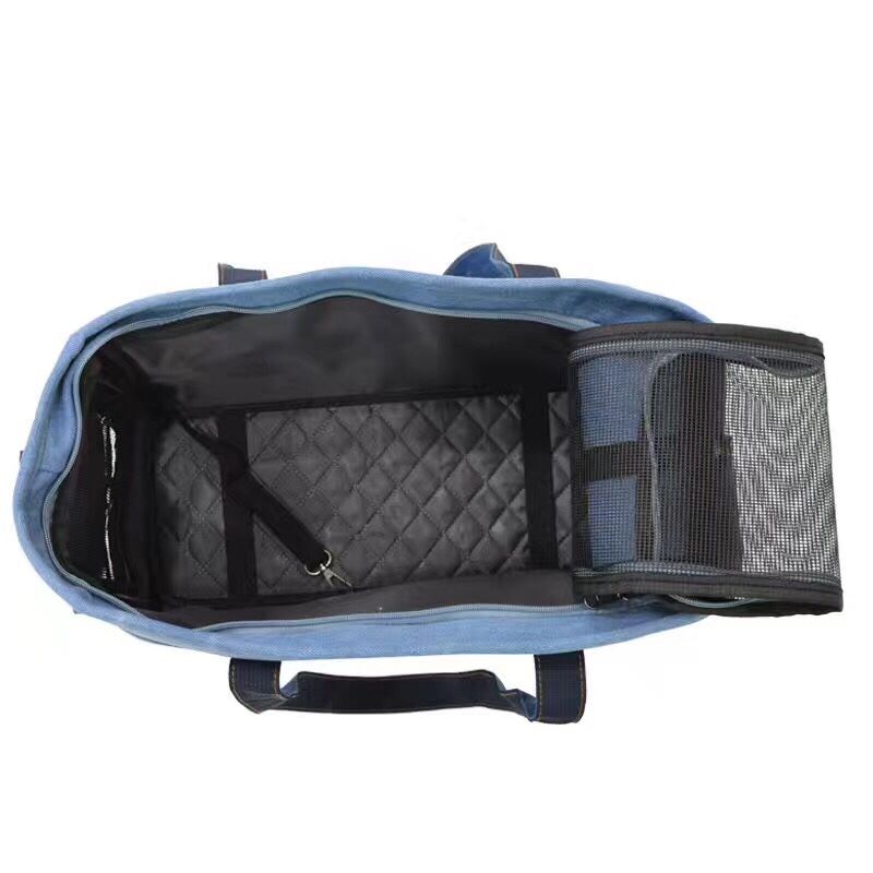 กระเป๋าใส่สัตว์เลี้ยงใบใหญ่ โบว์ยีนส์