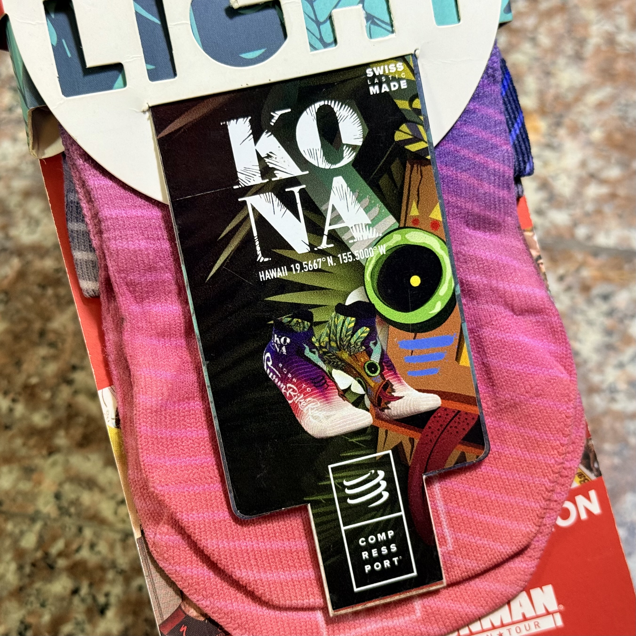 ถุงเท้าวิ่ง Compressport X KONA Running Ankle Socks ‘LIMITED’ (T2)