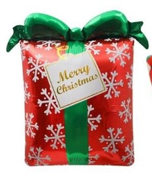 Christmas Box Foil Ballon /กล่องคริสตมาส