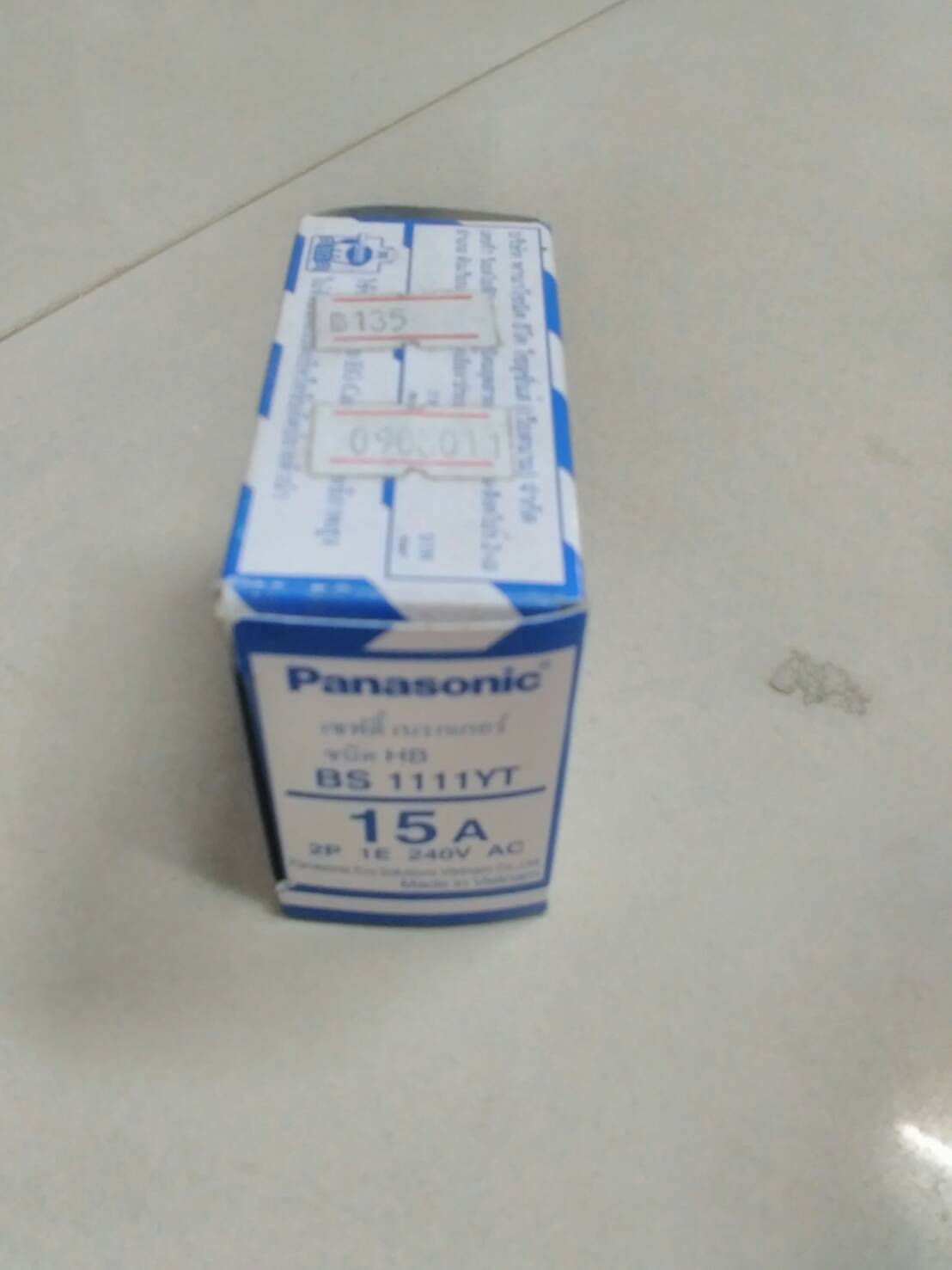 เซฟตี้เบรกเกอร์ 15A 2P "Panasonic"