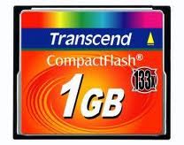 TransCend - CF Card 1GB - 133X Compact Flash Card