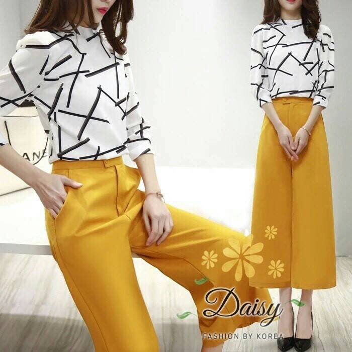 ชุดเซทเสื้อ+กางเกงกระโปรง
