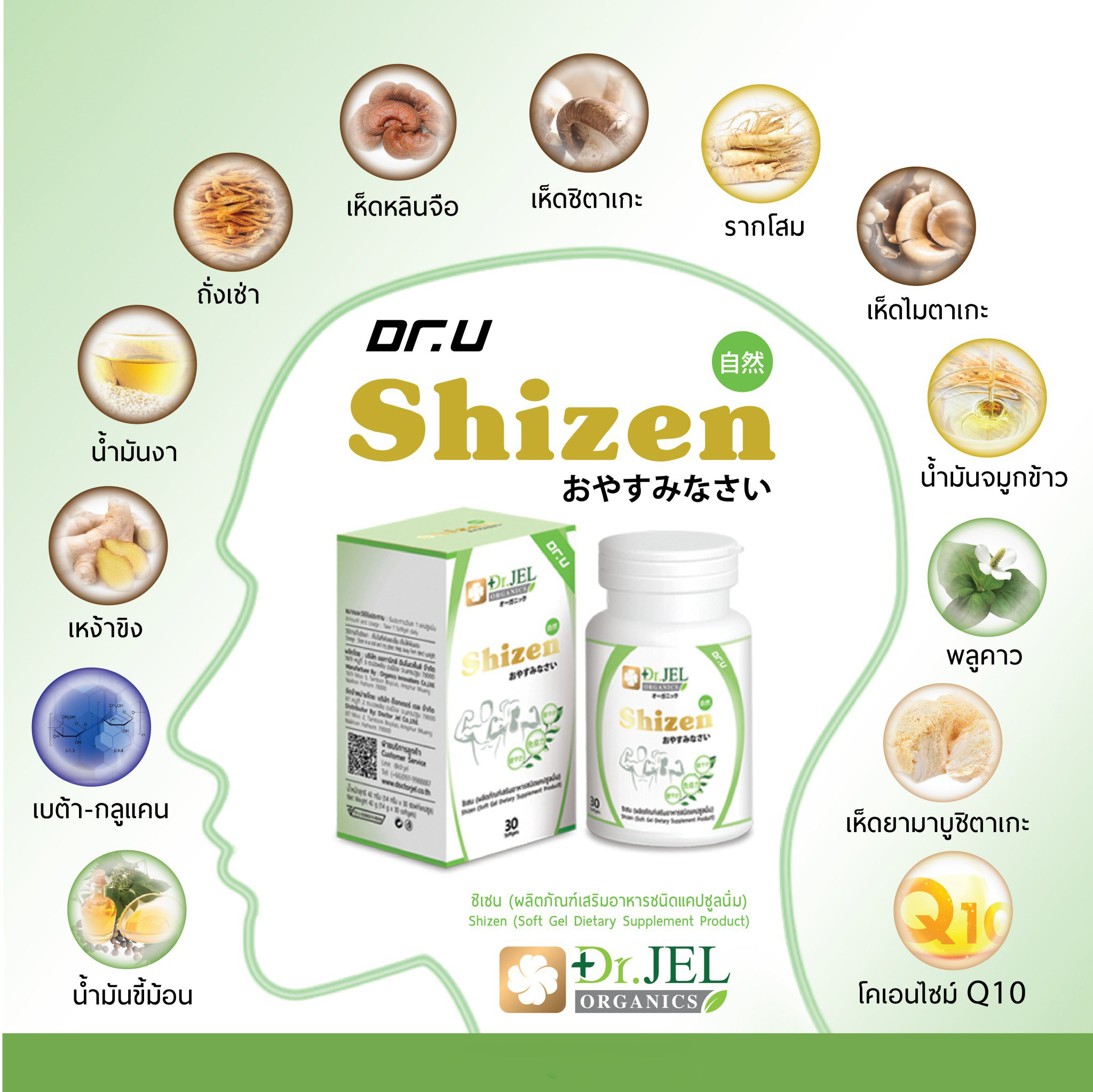 ส่วนประกอบสำคัญ Shizen Dr.U
