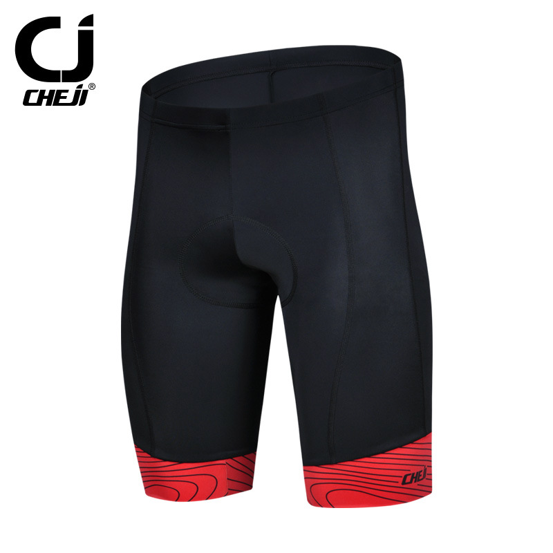 กางเกงจักรยานขาสั้น CheJi สีดำ