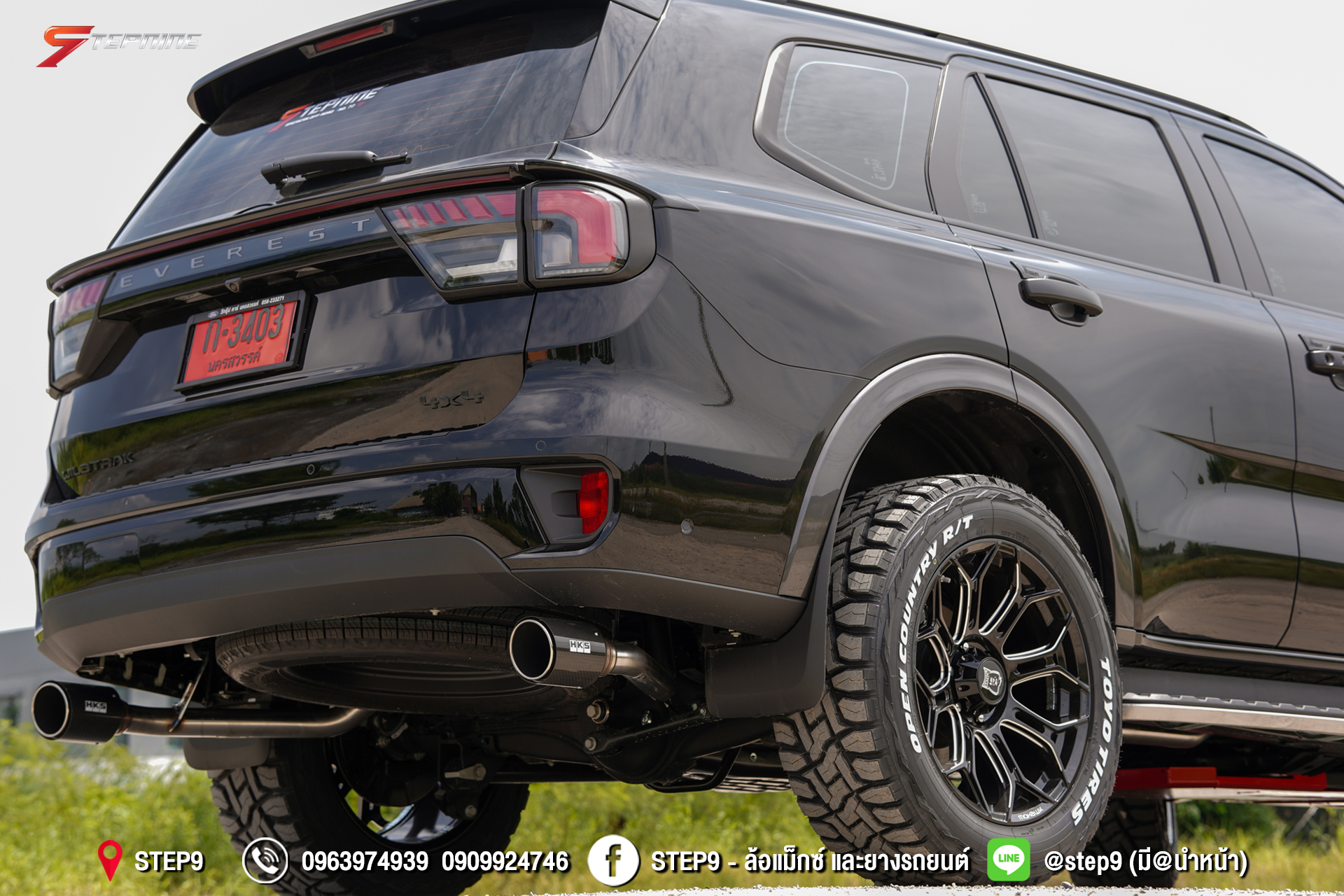 FORD EVEREST NEXTGEN ทรงมาเฟียช่วงล่างเดิม ท่อคู่ออกข้างซ้าย-ขวา