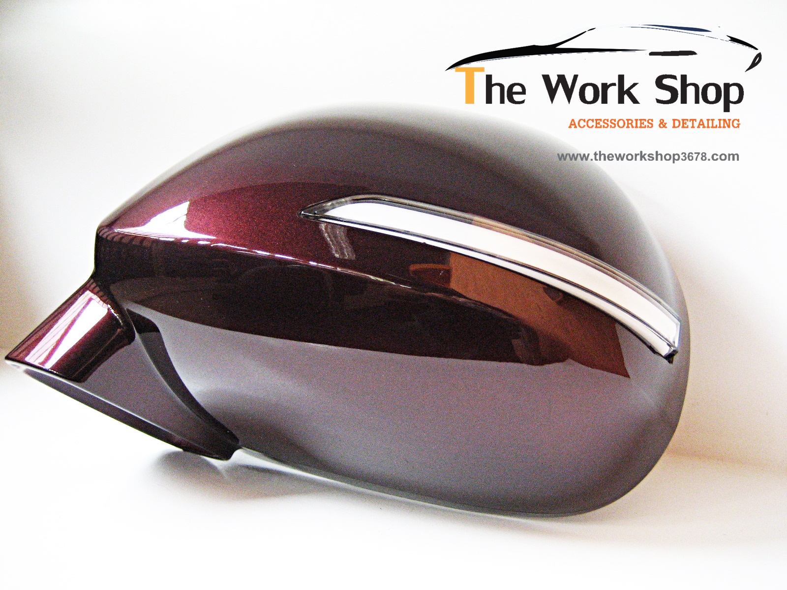 Purple : Side mirror with LED - กระจกมองข้างสีม่วง พร้อมไฟ LED