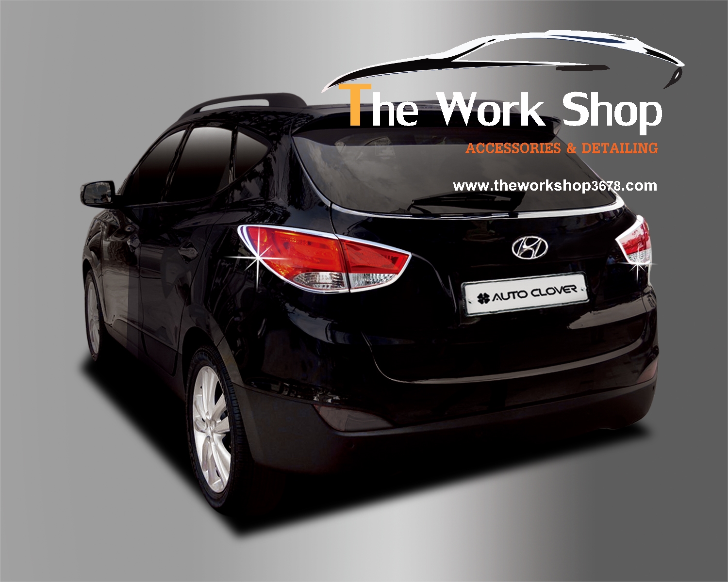 Rear Lamp Cover V.1 for Tucson ( โครเมี่ยมแต่งไฟท้าย แบบที่ 1 )