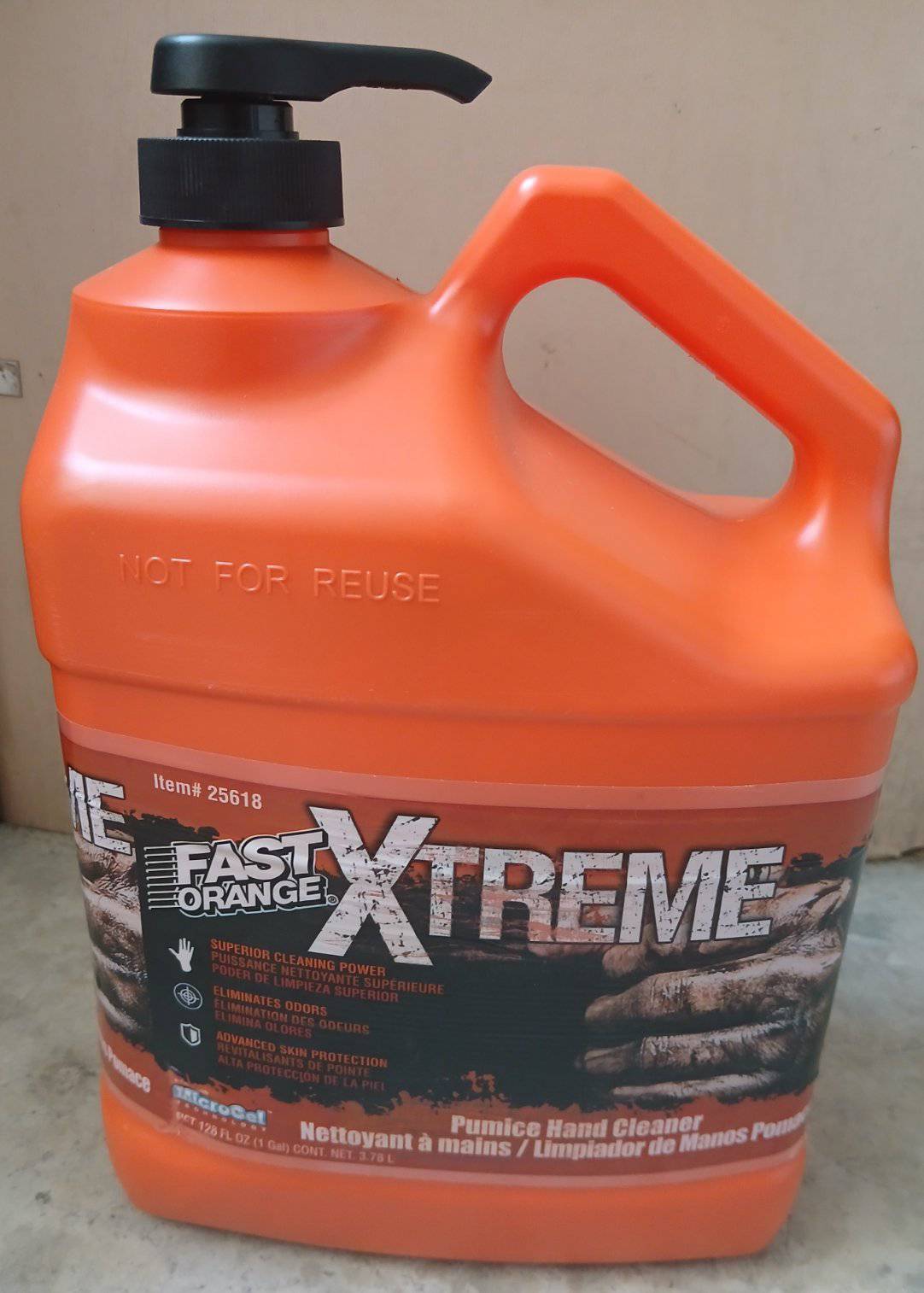 PERMATEX #25-618 Fast Orange Pumice Lotion Hand Cleaner ครีมล้างมือชนิดผสมทรายละเอียด (25-218) Size 128oz./3.78L