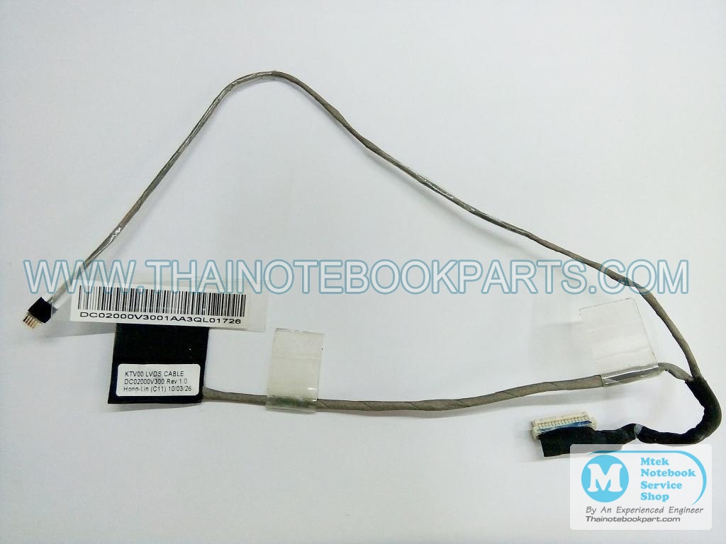 MT01659 สายแพ จอLCDโน๊ตบุ๊ค BENQ U105i Series - DC02000V300 Rev :1.0 LCD Cable (มือสอง ) 2