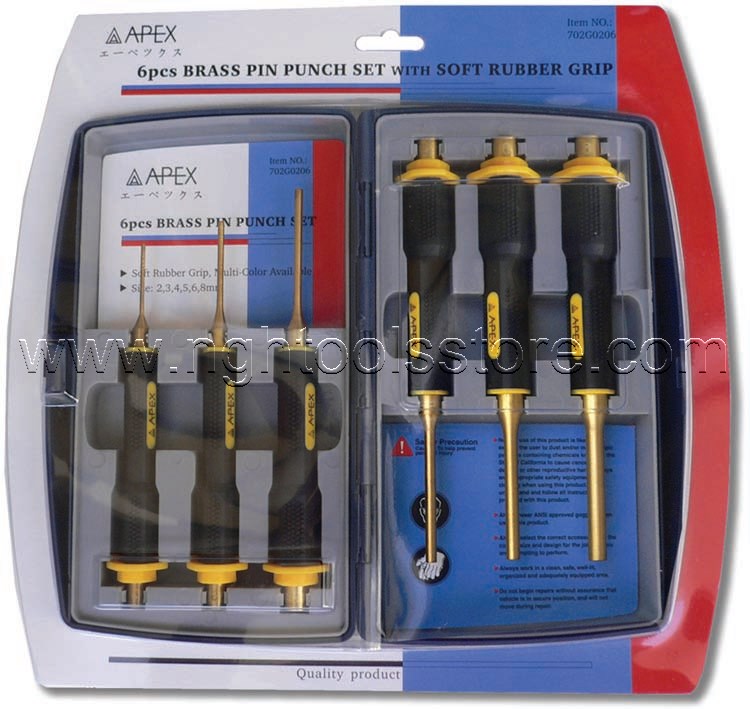 เหล็กส่งทองเหลือง หุ้ม TPR 6 ตัวชุด APEX