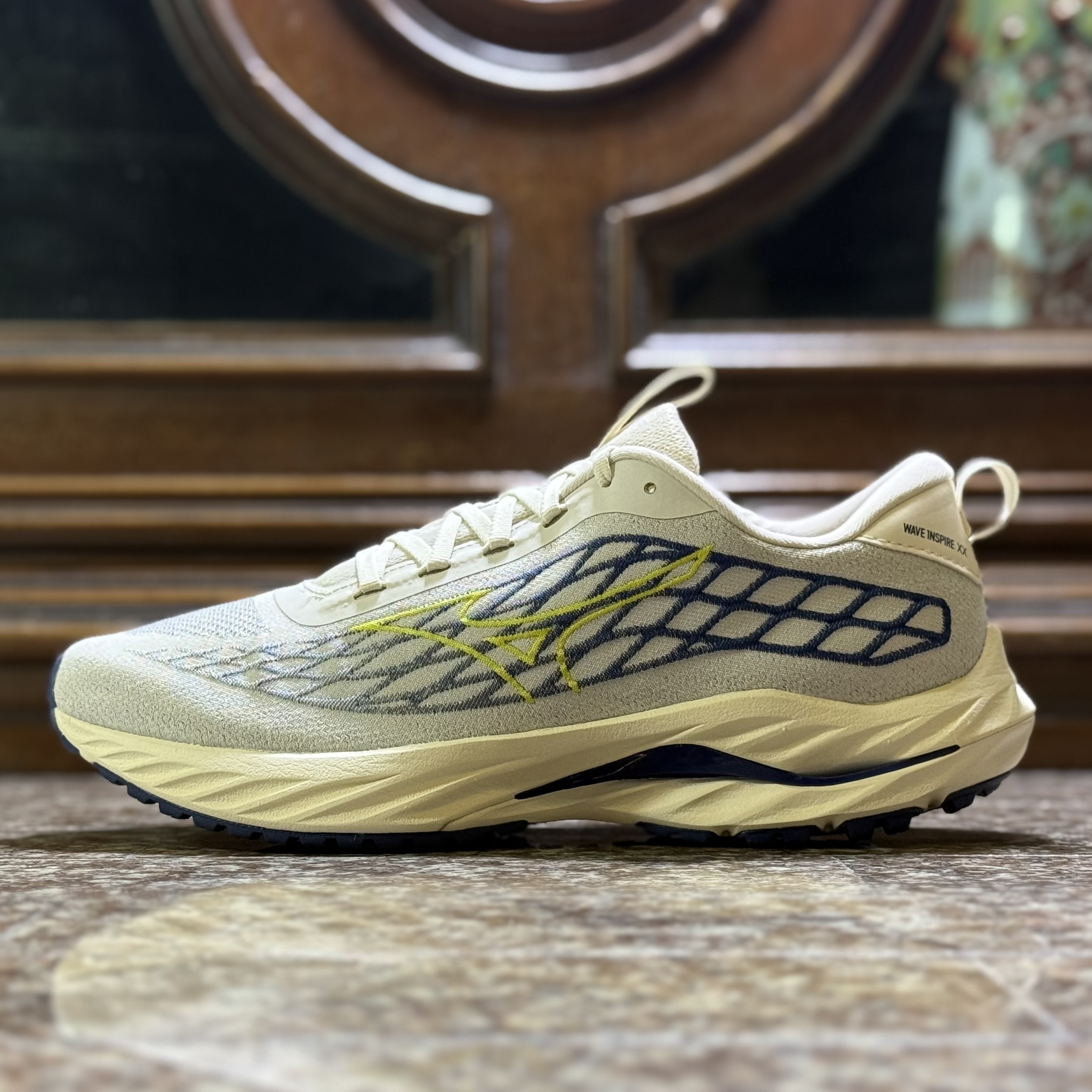 รองเท้าวิ่ง Mizuno Wave Inspire 20 Knit ‘Off White’ (M7/9/9.5/10US)