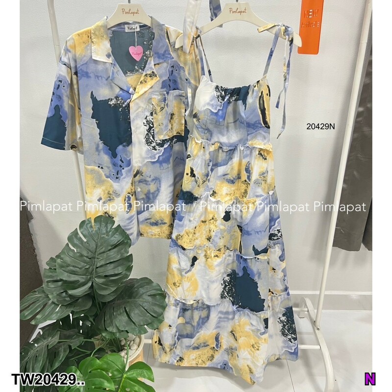 ชุดเซตคู่รัก setเดรสกับเสื้อ