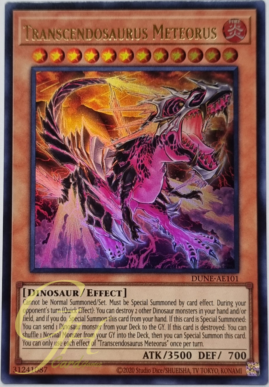 Yugioh [DUNE-AE101] Transcendosaurus Meteorus (Ultra Rare)