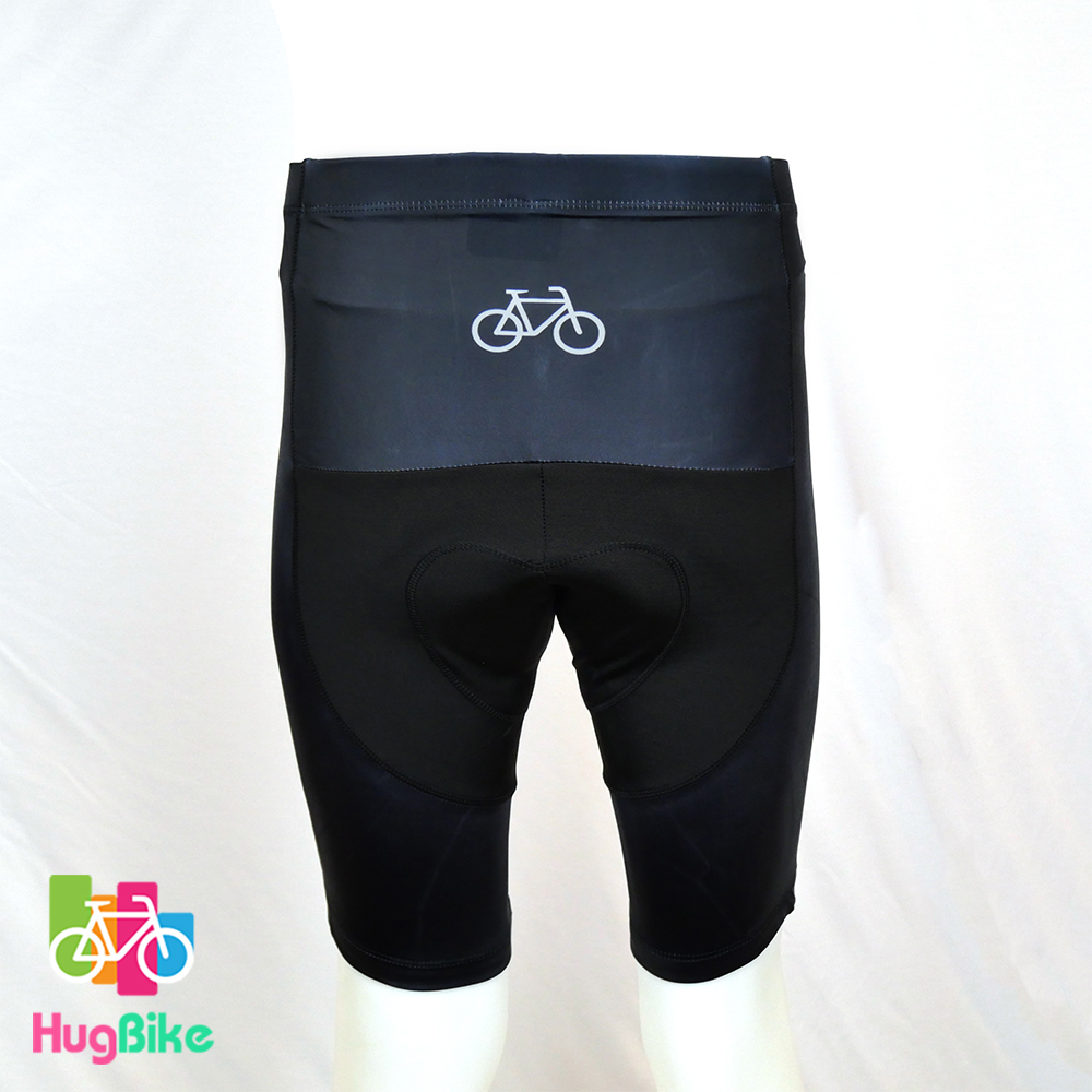 กางเกงจักรยานขาสั้น HB 20 (01) สีดำล้วน