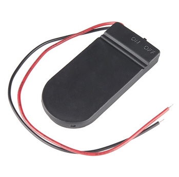 BATTERY HOLDER SOCKET รางถ่านกระดุม CR2032 ใส่ได้ 2 ก้อน 6V (ก้อนละ 3V) พร้อมสวิตช์