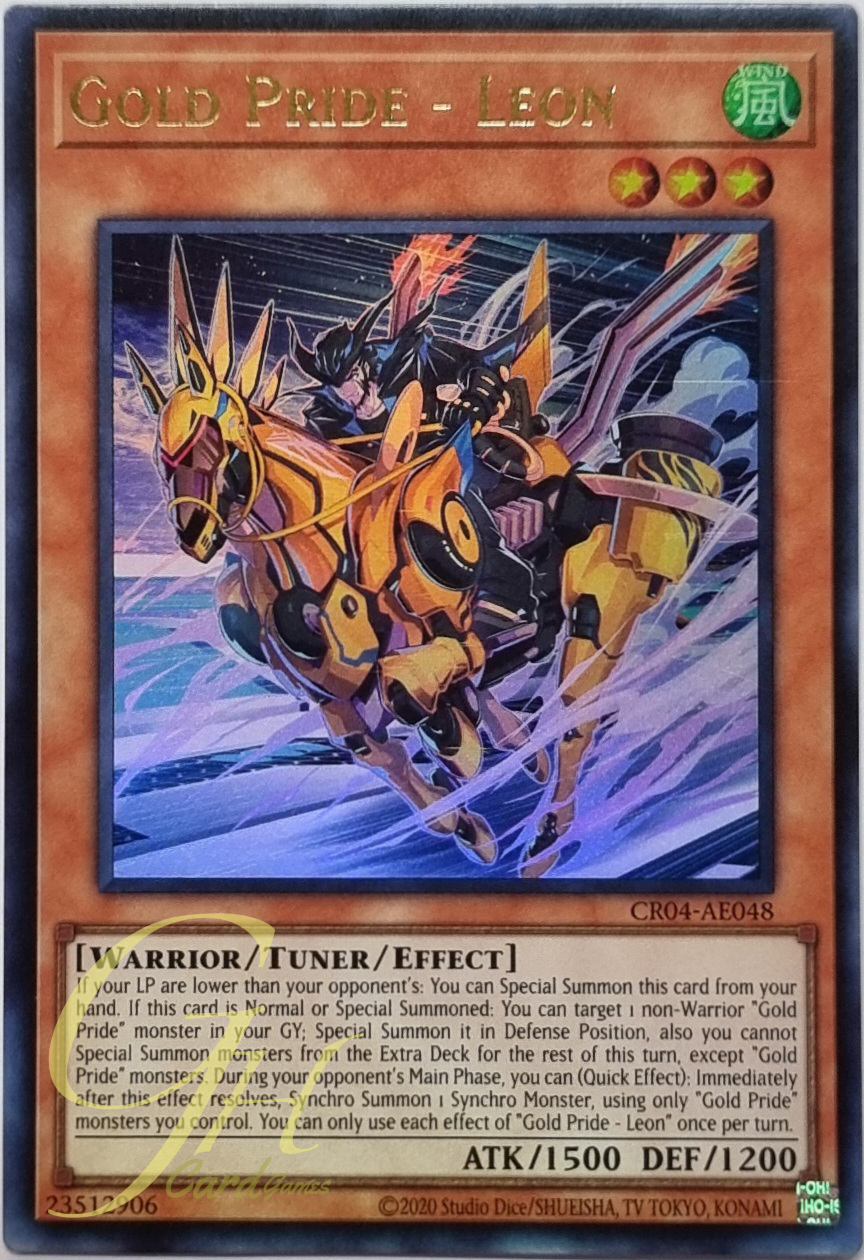 Yugioh [CR04-AE048] Gold Pride - Leon (Ultra Rare)