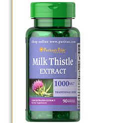 Puritan's Pride Milk Thistle 4:1 Extract 1000 mg, 90 Softgels