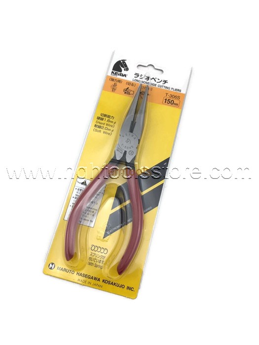 คีมปากแหลมด้ามบาง T-306S-6" ยี่ห้อ KEIBA