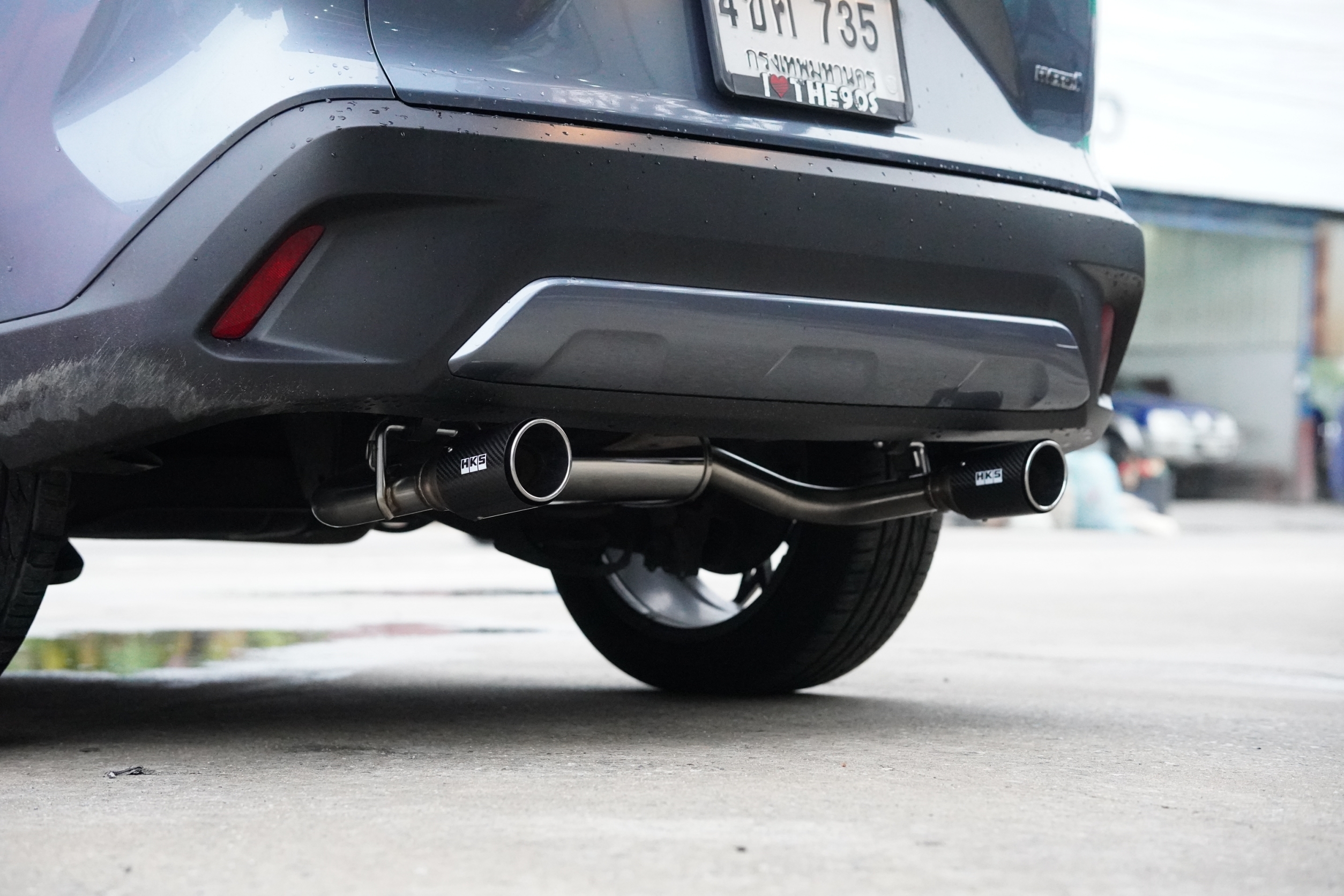 ท่อ HKS ท่อคู่ออกซ้ายขวา ใส่ TOYOTA CORILA CROSS ของแท้ที่ STEP9